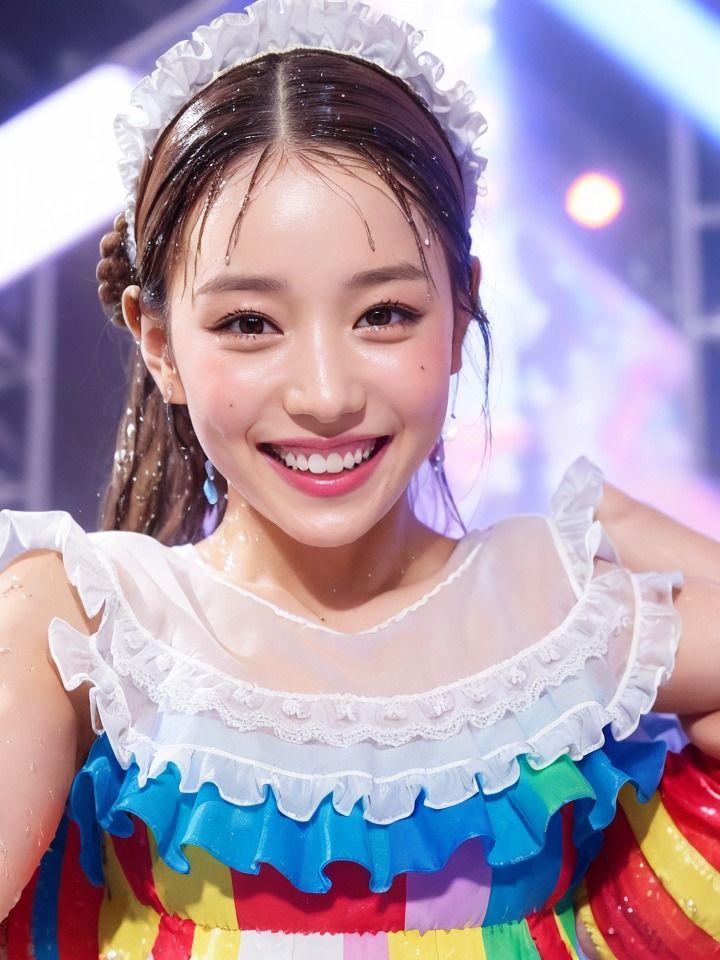 サンプル画像1:びっしょりビショビショびしょ濡れ美少女 アイドル編(ChickenToPotato) [d_276380]