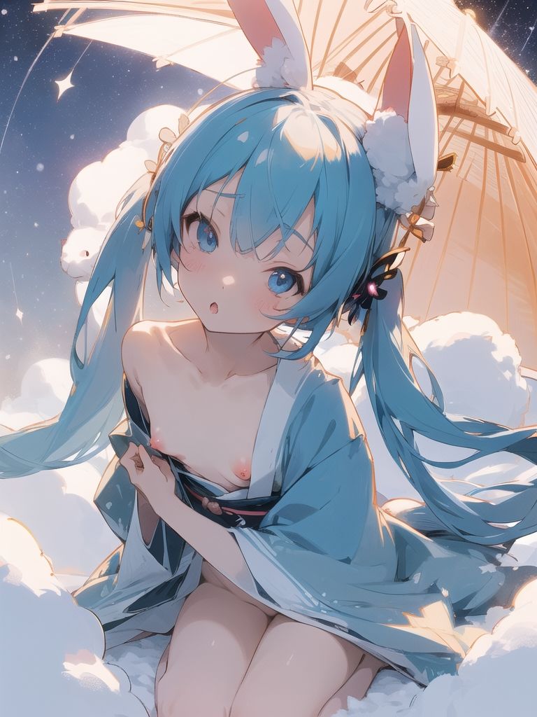 サンプル画像2:初〇ミクに色々な衣装を着てもらうイラスト集(ぬくぬく) [d_276434]