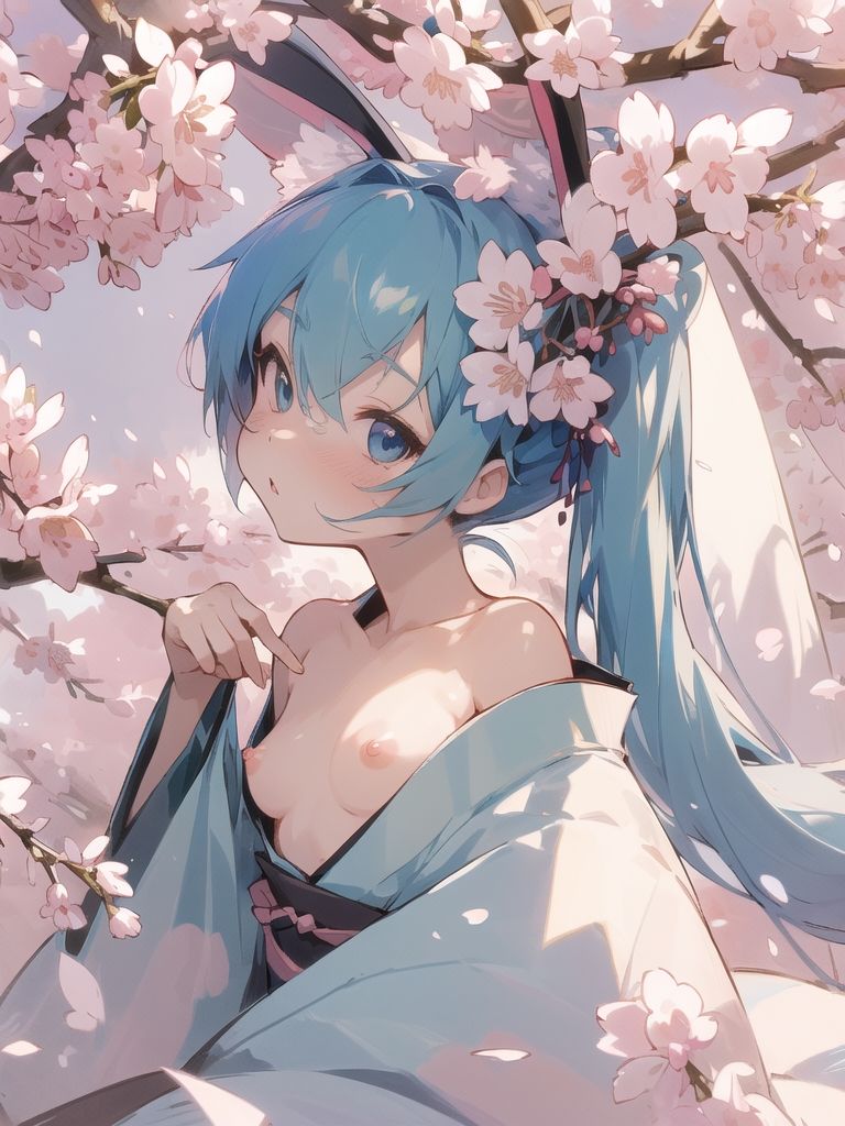 サンプル画像3:初〇ミクに色々な衣装を着てもらうイラスト集(ぬくぬく) [d_276434]