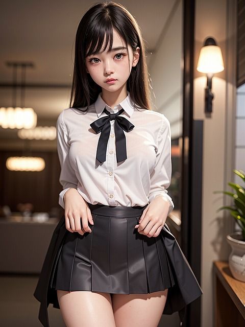 サンプル画像3:AIヌード集 街中で露出(こがねトワイライト) [d_276659]