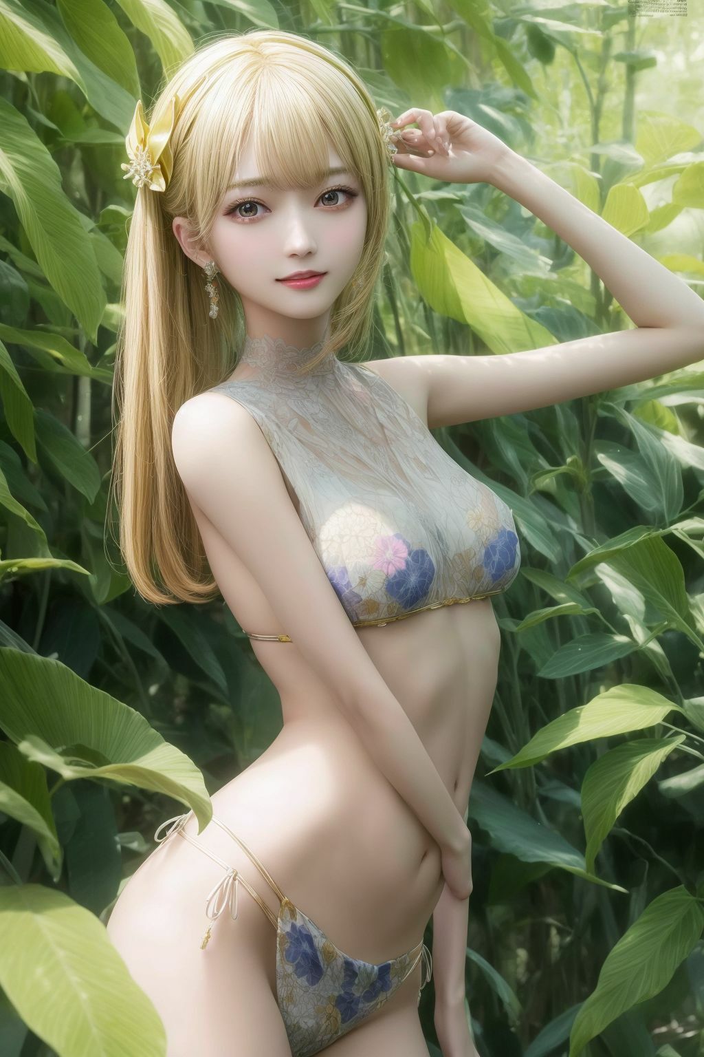 サンプル画像4:透き通るような水着美少女AIイラスト※リアル(AIイラスト冒険者) [d_276798]