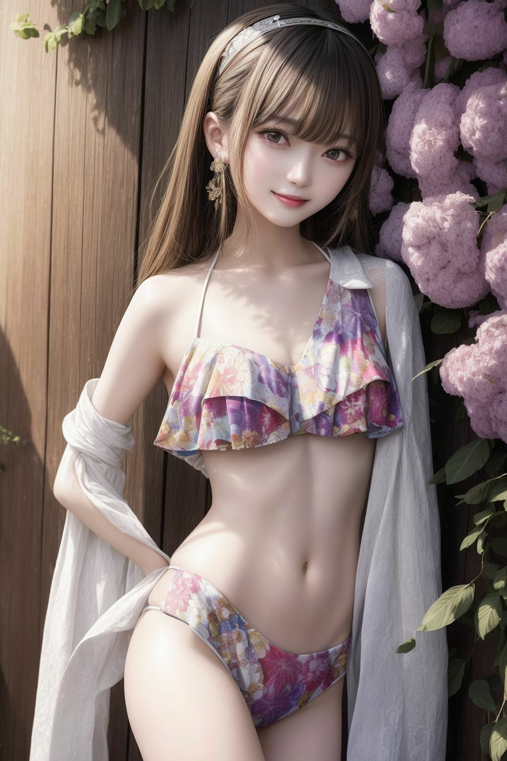 サンプル画像5:透き通るような水着美少女AIイラスト※リアル(AIイラスト冒険者) [d_276798]