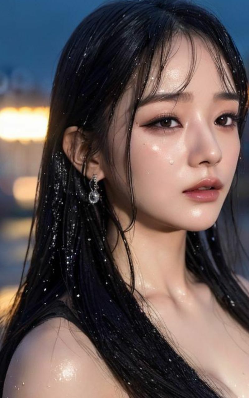 雨に濡れた美女たち〜AI美女ヌード写真集〜