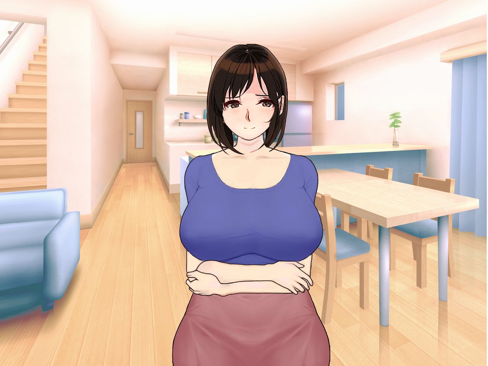 サンプル画像4:巨乳で綺麗な隣のおばさんで童貞卒業！(ガーネット本舗) [d_276839]