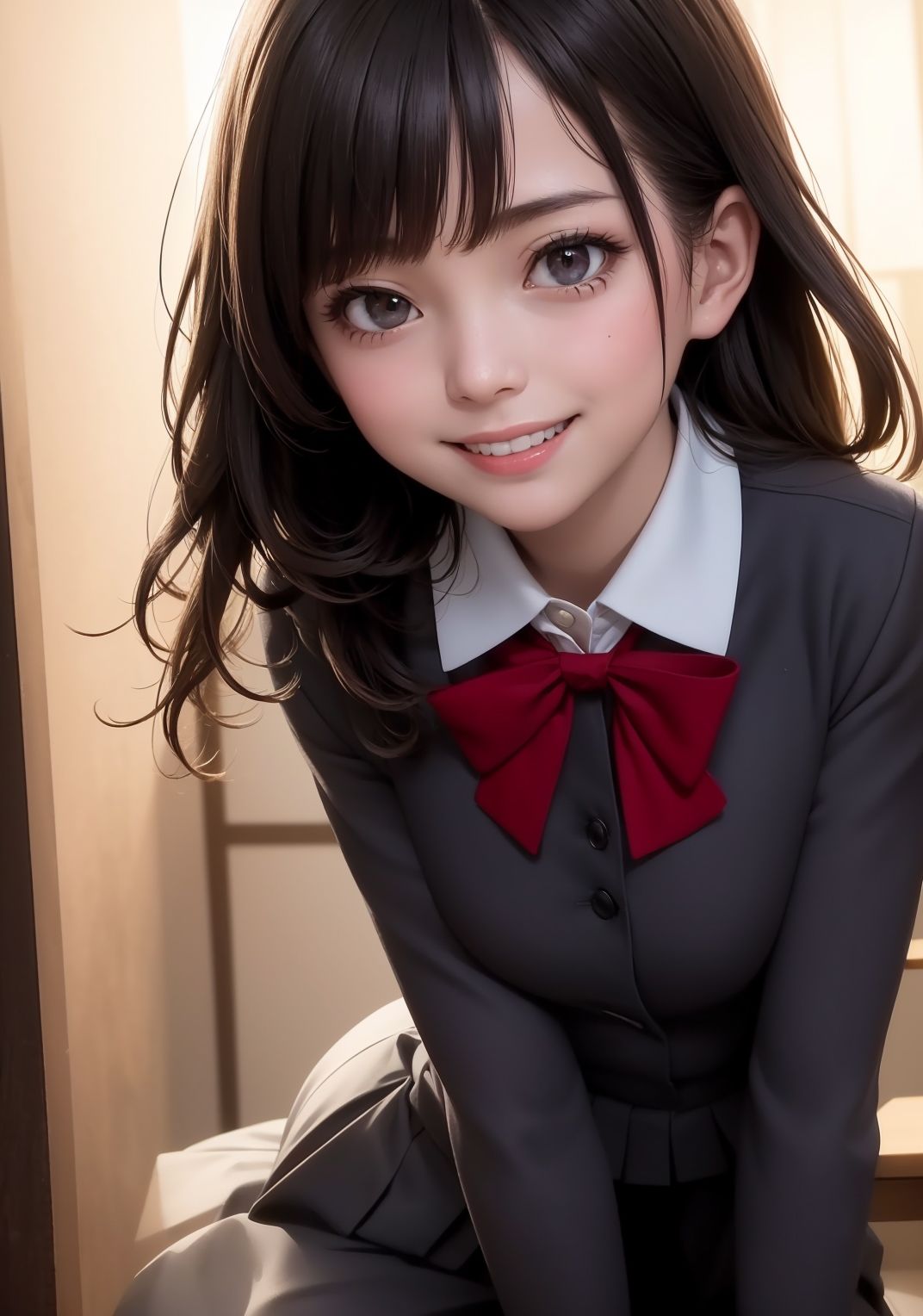 サンプル画像2:【制服美少女AIイラスト集】AI JKMODE R18【PNG250枚/PDF付】(Alice Museum) [d_276851]