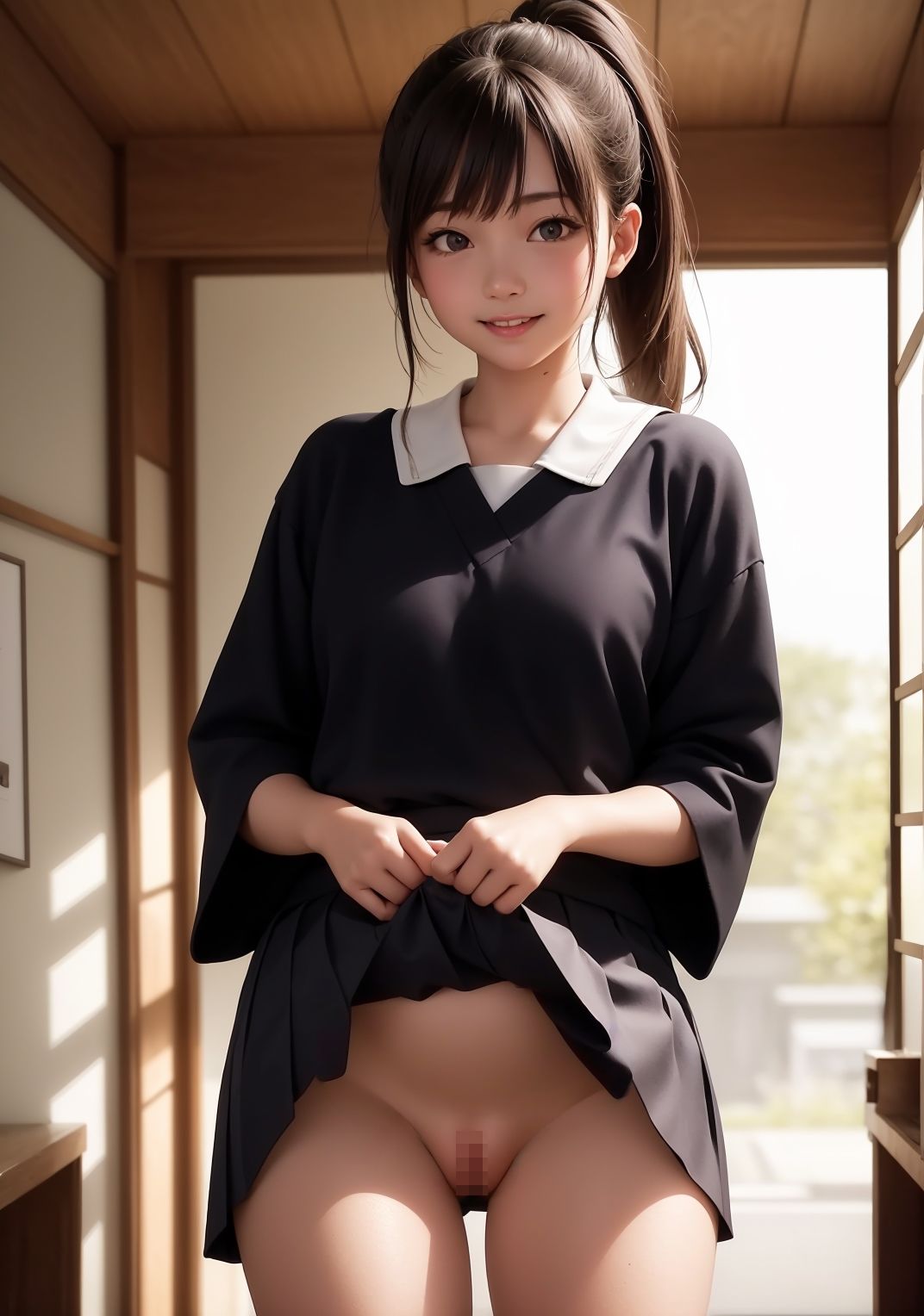 サンプル画像4:【制服美少女AIイラスト集】AI JKMODE R18【PNG250枚/PDF付】(Alice Museum) [d_276851]