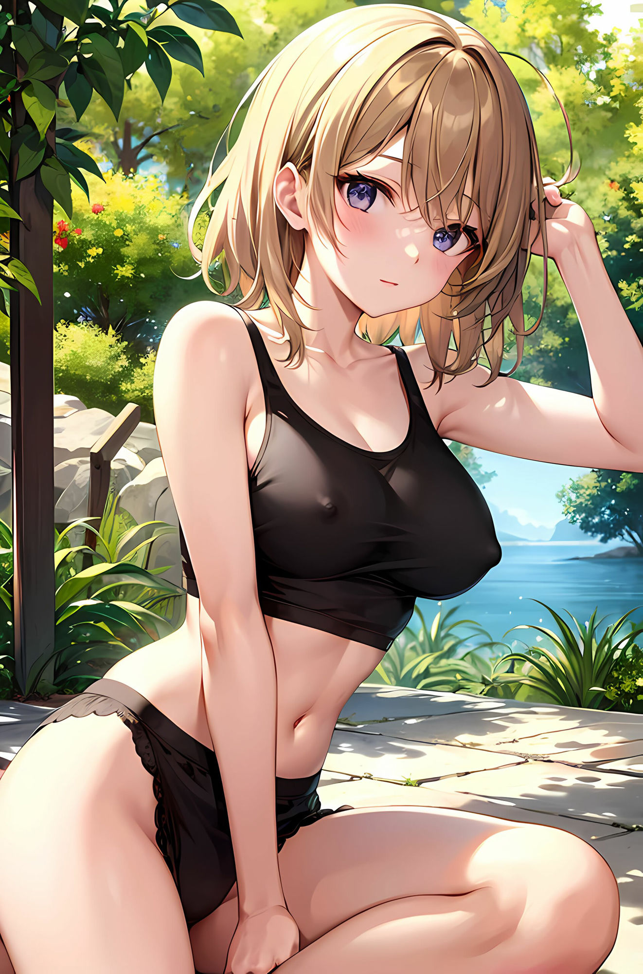 サンプル画像3:薄布の下から隆起する乳首(エロ天使商会) [d_276863]