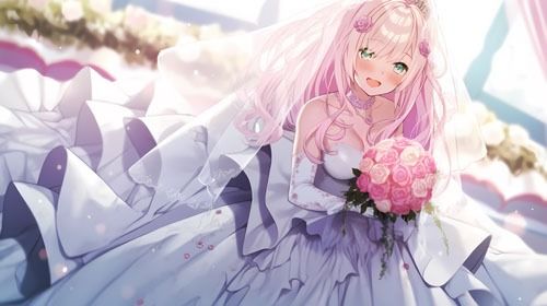 サンプル画像5:ウエディングドレス美少女セット7(Dresscco) [d_276872]