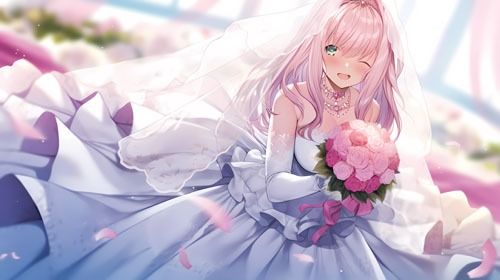 サンプル画像6:ウエディングドレス美少女セット7(Dresscco) [d_276872]