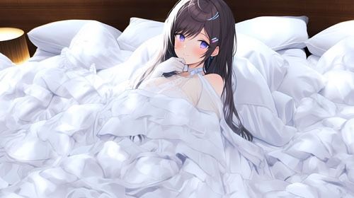 サンプル画像1:ウエディングドレス美少女セット8ベッドイン(Dresscco) [d_276874]