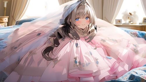 サンプル画像1:ウエディングドレス美少女セット9 ドレスきもちぃ(Dresscco) [d_276875]