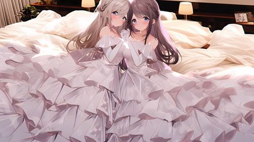 サンプル画像1:ウエディングドレス美少女DUET 2(Dresscco) [d_276877]