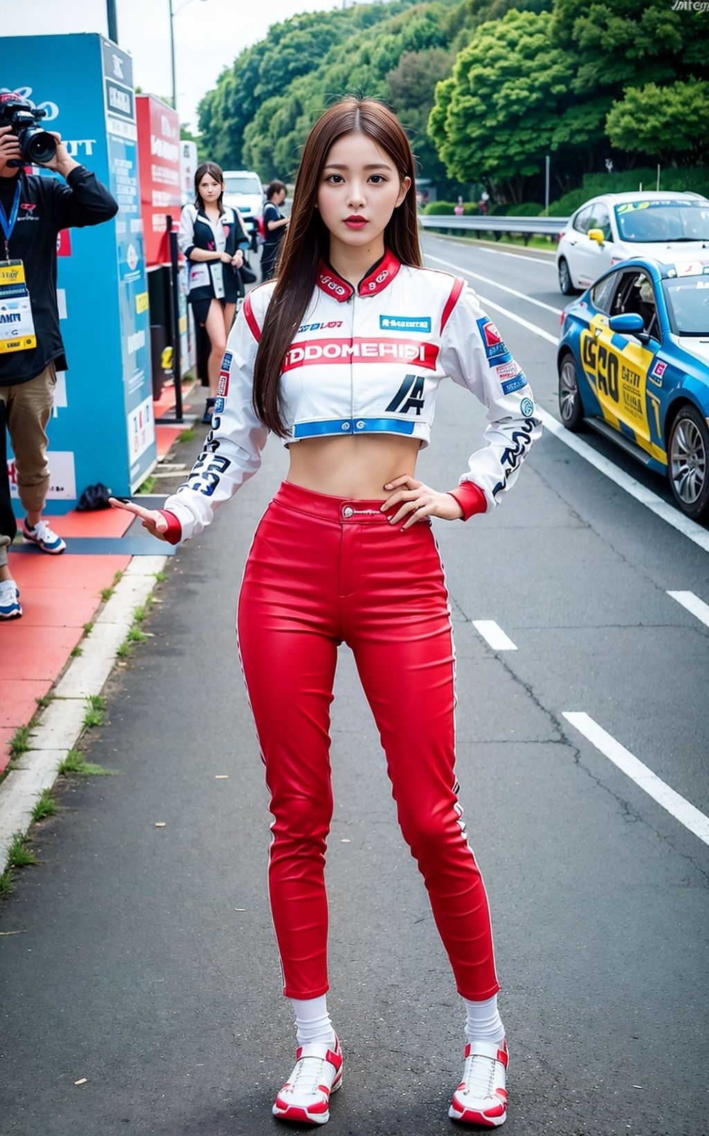 サンプル画像4:美しき走り姫たち – カーレーサーと美女の融合［AI美人写真集］(AI世界出版社) [d_276939]