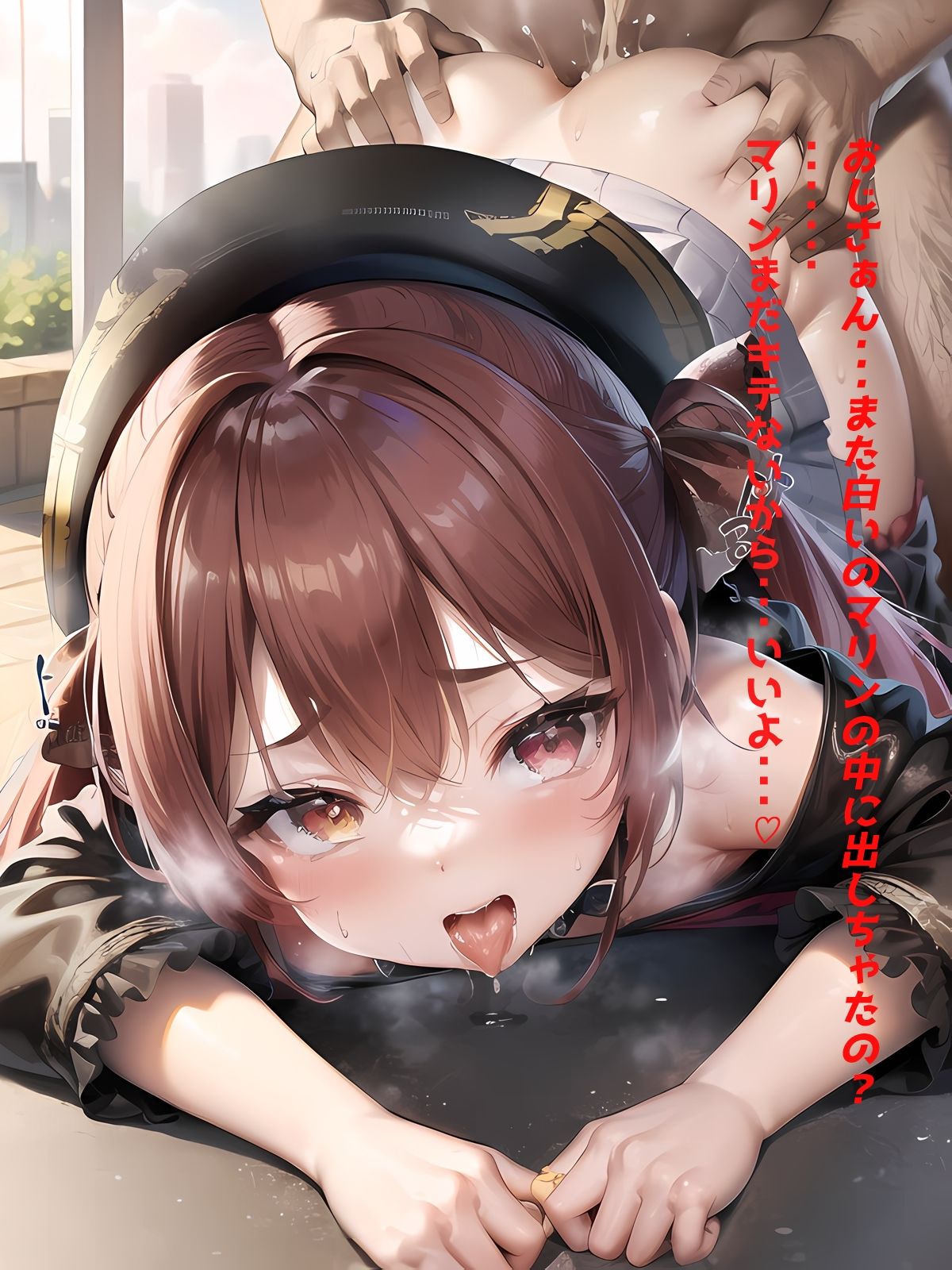 サンプル画像2:おっぱいペタんこきゅん 宝〇マリンのすけべ画集vol.02(Fox Drawing) [d_277057]