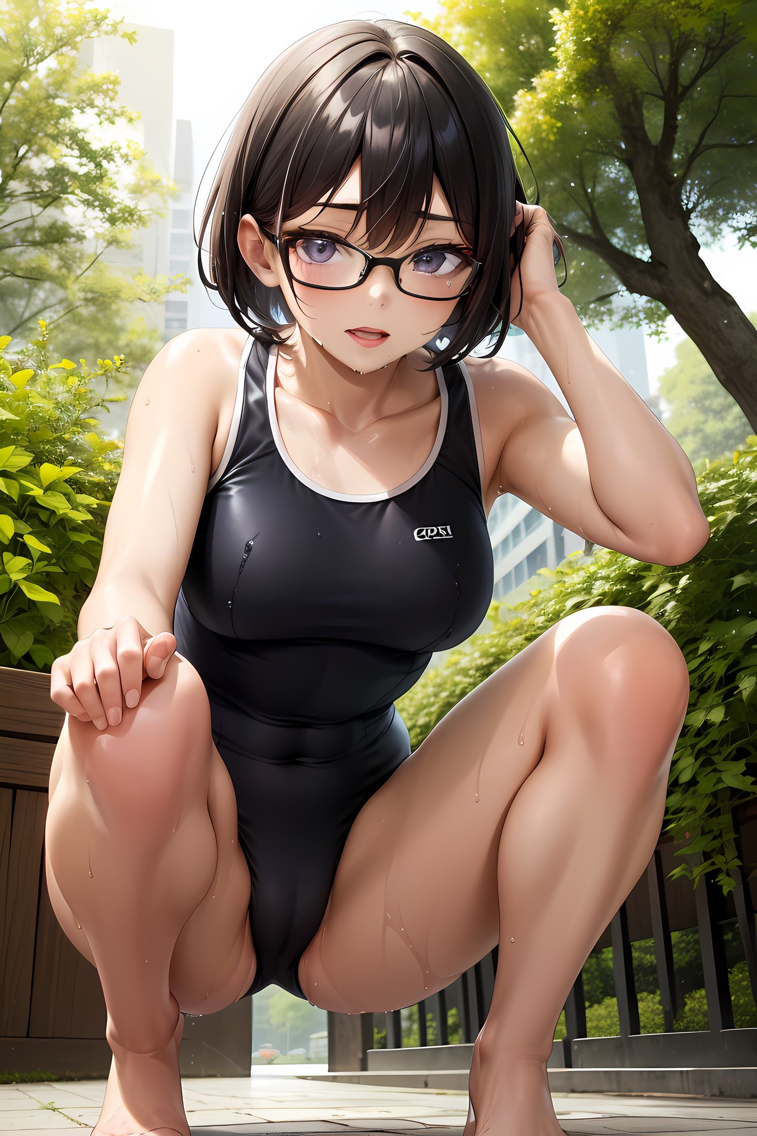 サンプル画像1:スク水J〇イラスト集(エロAIいらすとや) [d_277066]