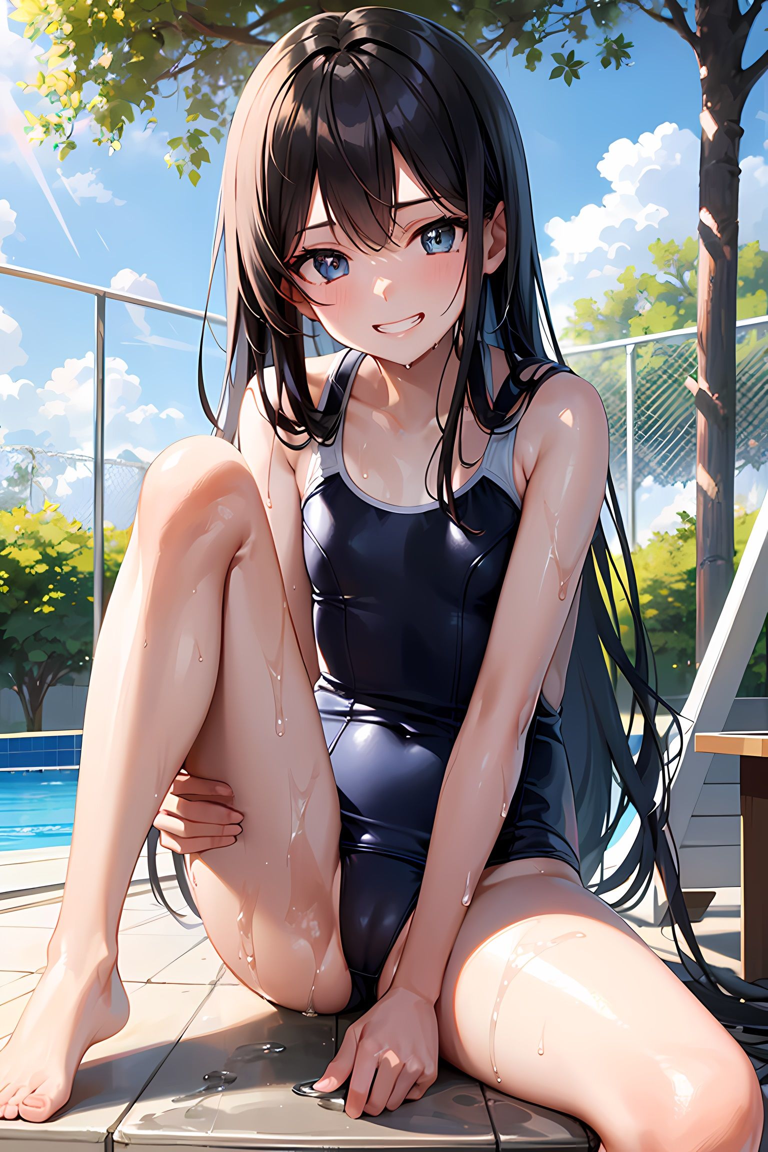 サンプル画像4:スク水J〇イラスト集(エロAIいらすとや) [d_277066]