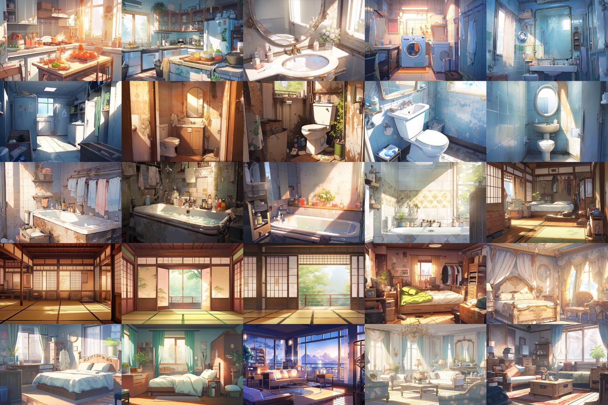 サンプル画像2:【繊細で芸術的な家や室内系背景】著作権フリーの高解像度画像（100枚）(Game Material Store) [d_277237]