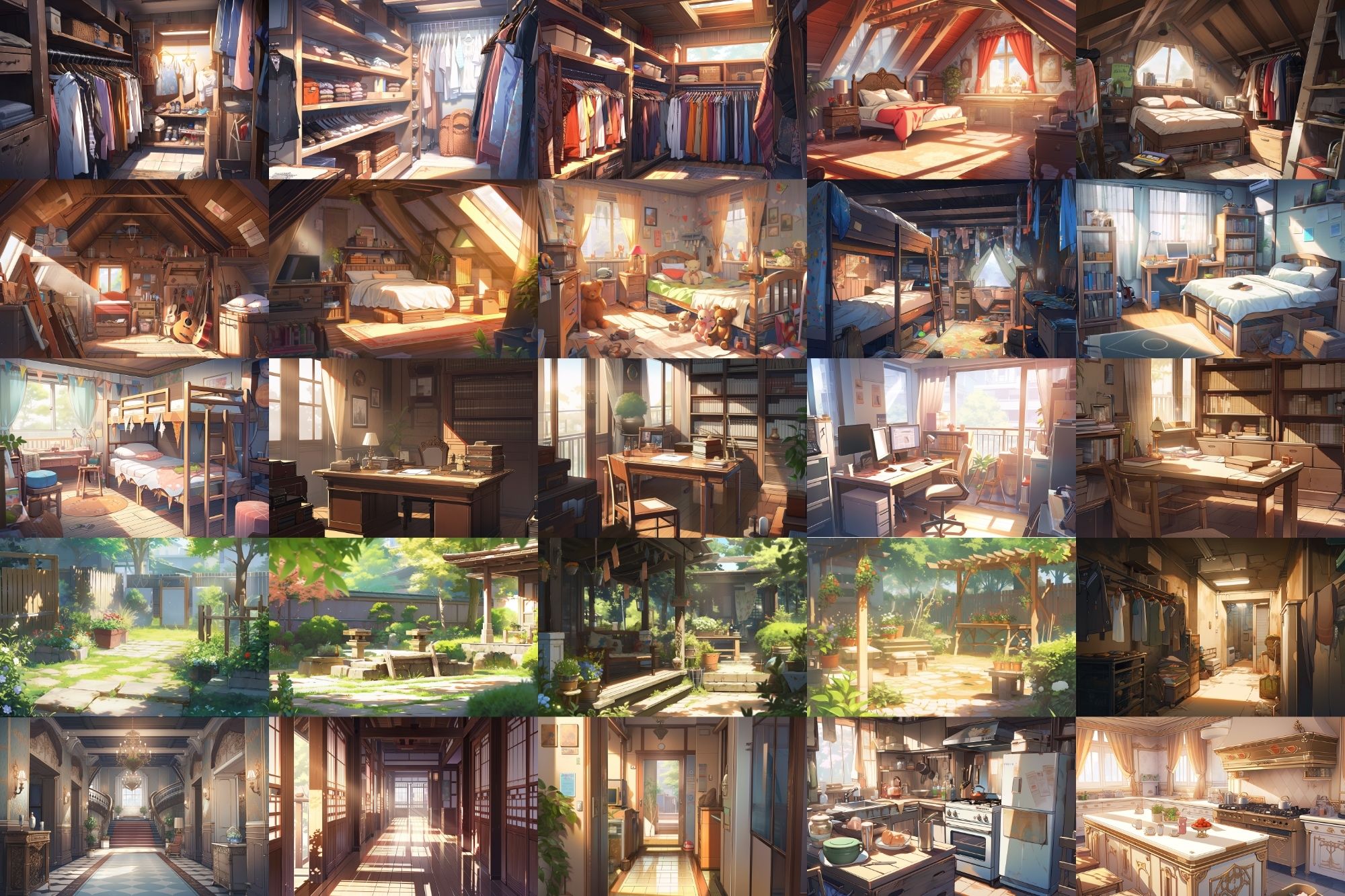 サンプル画像3:【繊細で芸術的な家や室内系背景】著作権フリーの高解像度画像（100枚）(Game Material Store) [d_277237]