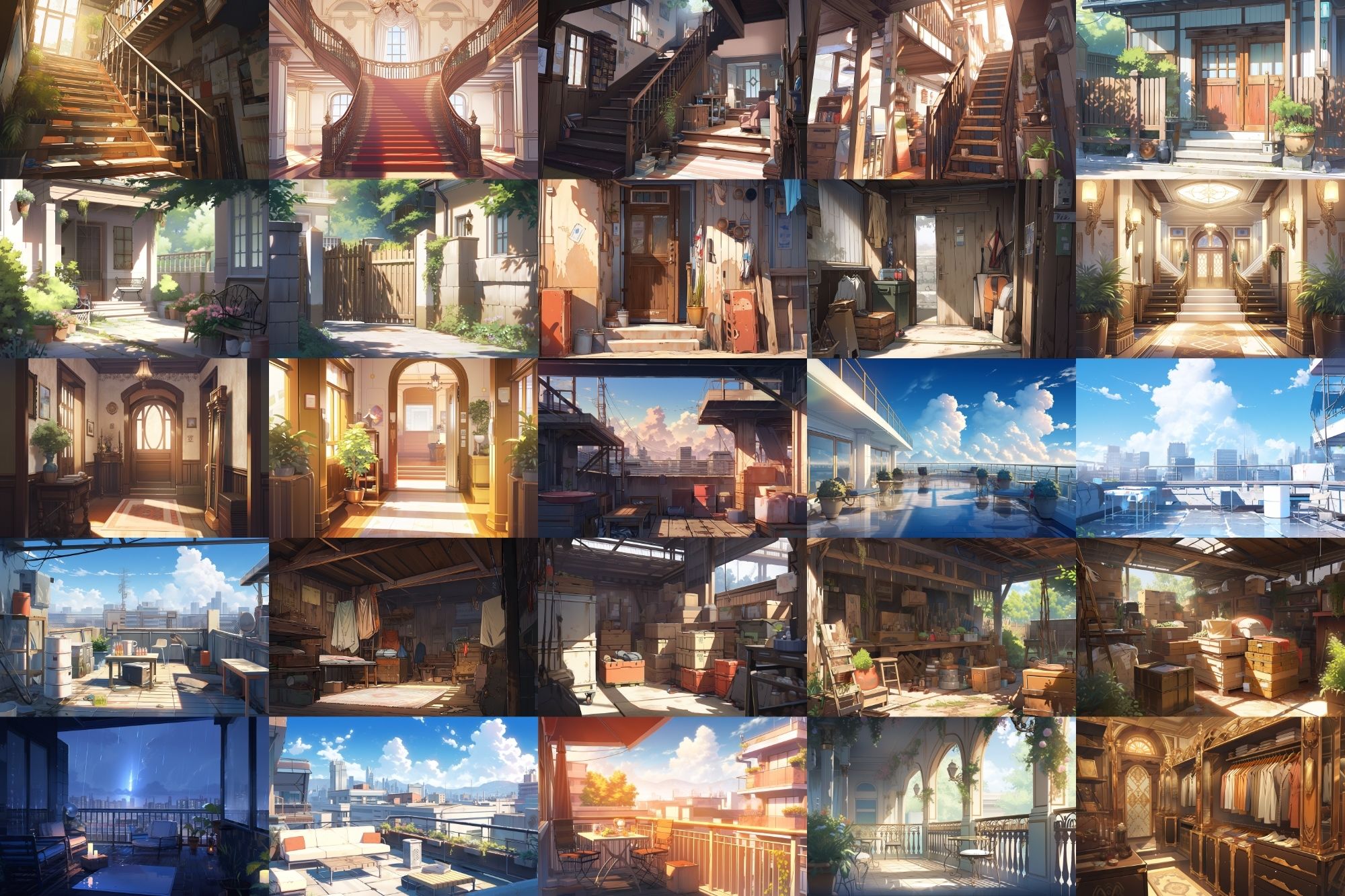 サンプル画像4:【繊細で芸術的な家や室内系背景】著作権フリーの高解像度画像（100枚）(Game Material Store) [d_277237]