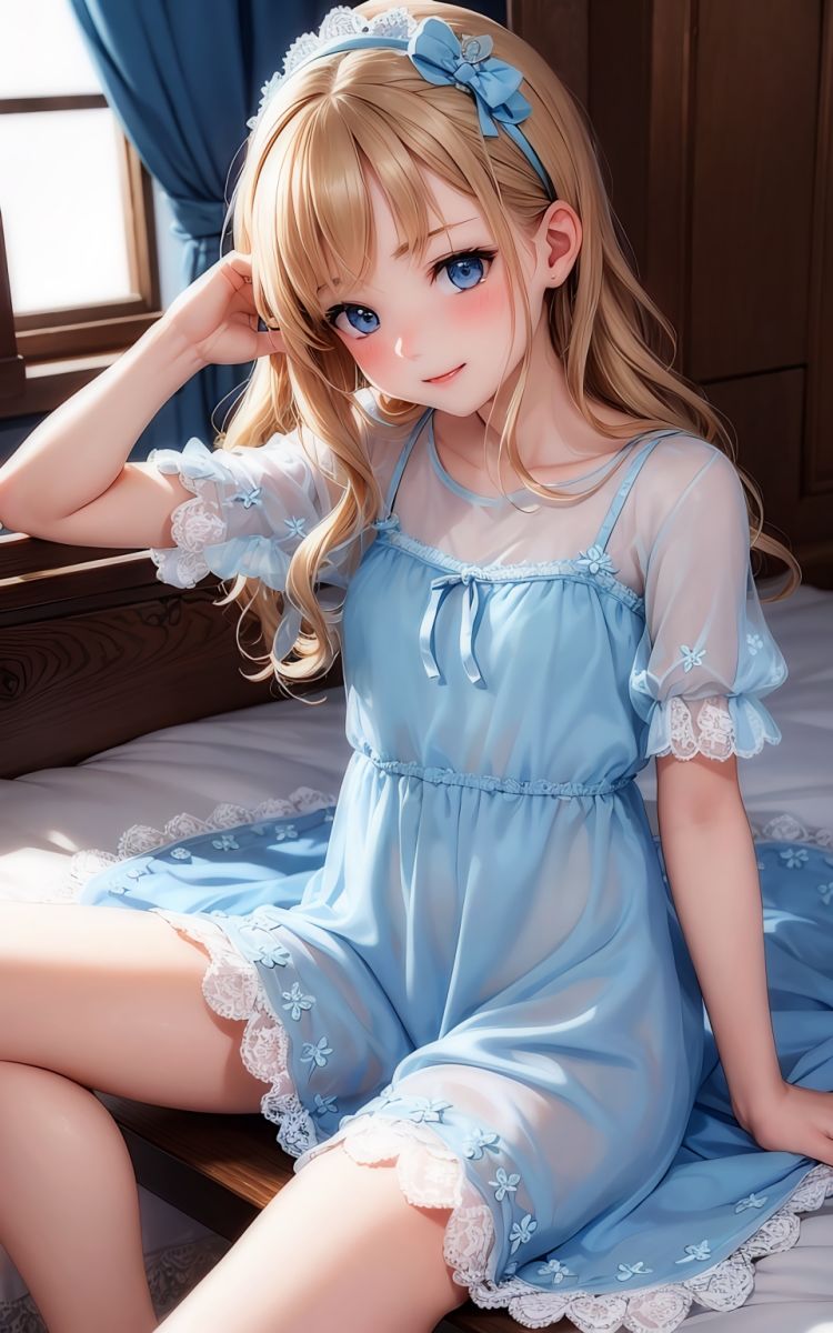サンプル画像1:［少女画報Carroll05］ Alice wearing a baby doll 200枚 PDF付(少女画廊Carroll) [d_277261]