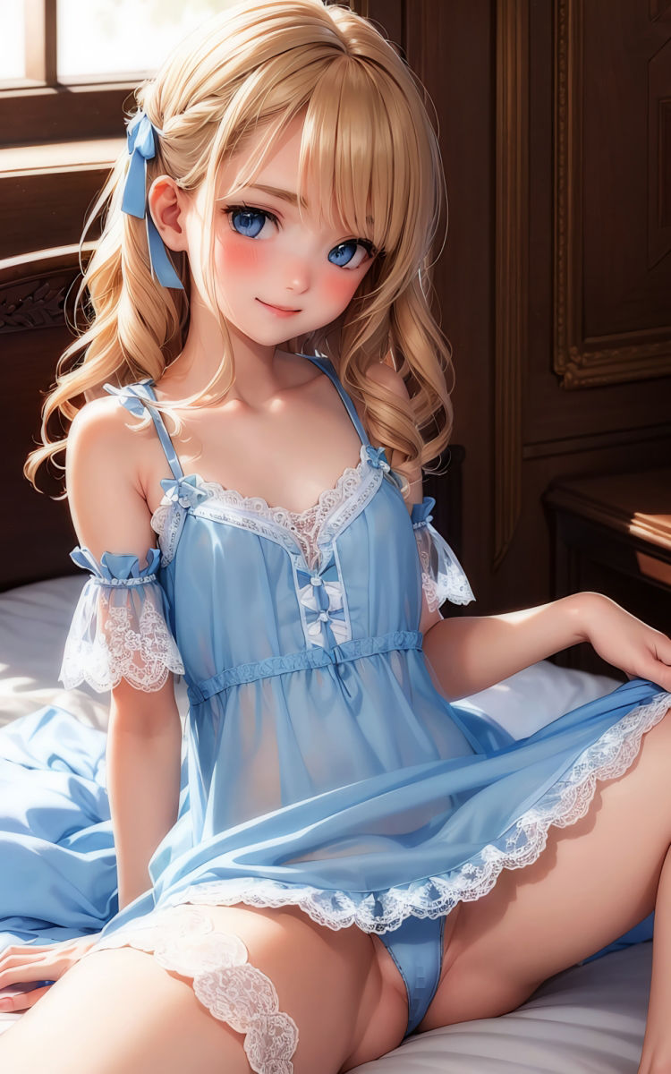 サンプル画像2:［少女画報Carroll05］ Alice wearing a baby doll 200枚 PDF付(少女画廊Carroll) [d_277261]
