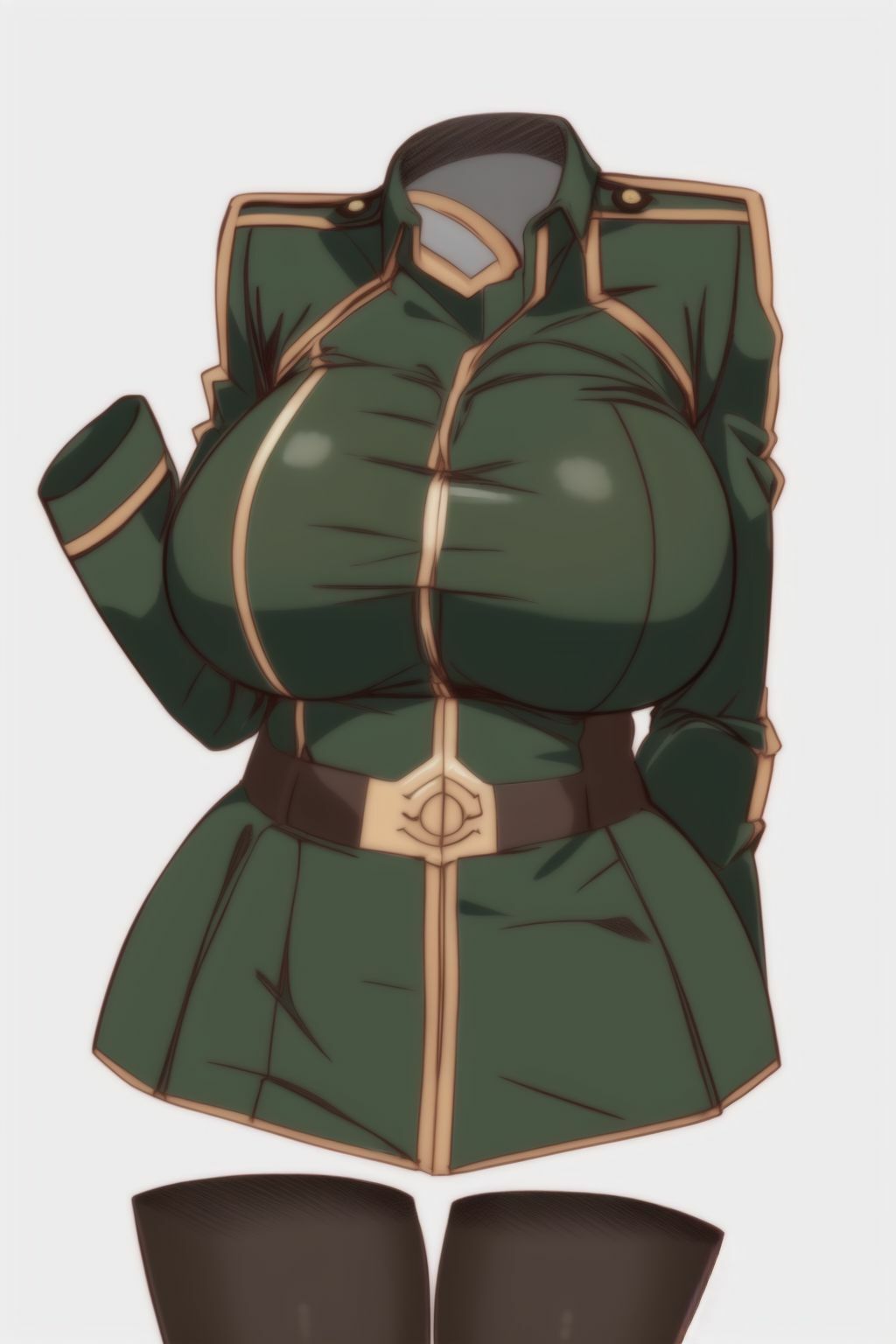 サンプル画像1:透明少女ー軍服編2-(まんすじラボ) [d_277537]