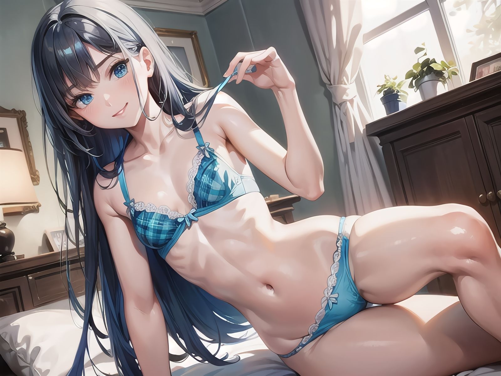 サンプル画像6:【AI生成】下着少女CG集vol.1(凡人亭) [d_277744]