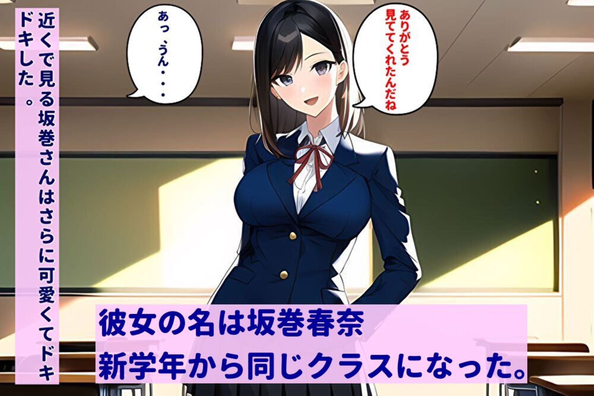 サンプル画像2:巨乳な学校一のビッチに一目惚れして告白したら、浮気の黙認とプラトニックな関係に一年間耐えられたら恋人になってあげると言われた話(暇人クラブ) [d_277747]