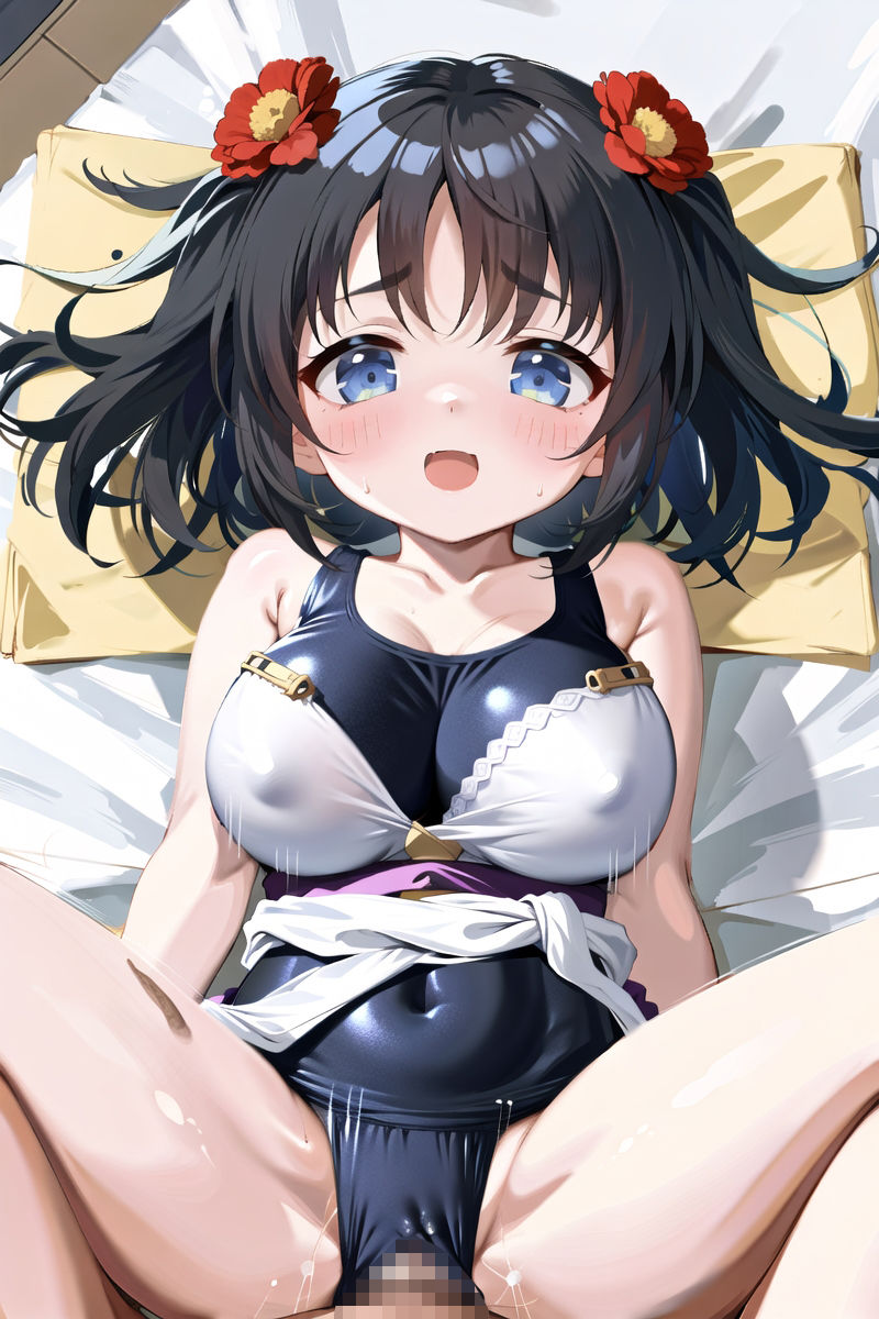 サンプル画像2:ムチムチぷにぷに少女！〇リ巨乳スク水着の食い込み見ながら生ハメ！！(ムチムチと食い込みの館（愛玩協会）) [d_277763]