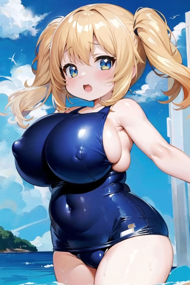 サンプル画像3:ムチムチぷにぷに少女！〇リ巨乳スク水着の食い込み見ながら生ハメ！！(ムチムチと食い込みの館（愛玩協会）) [d_277763]