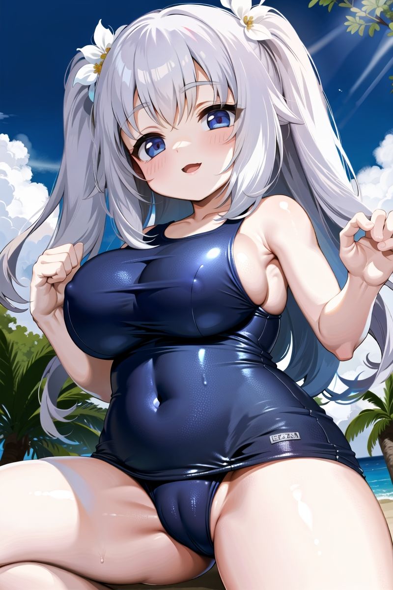 サンプル画像5:ムチムチぷにぷに少女！〇リ巨乳スク水着の食い込み見ながら生ハメ！！(ムチムチと食い込みの館（愛玩協会）) [d_277763]