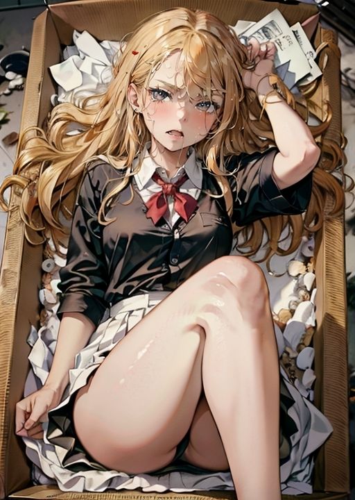 サンプル画像2:【ピンク色乳●あり】ゴミ捨て場に使用済み美女が捨てられてたら..！？(AILAB) [d_277820]