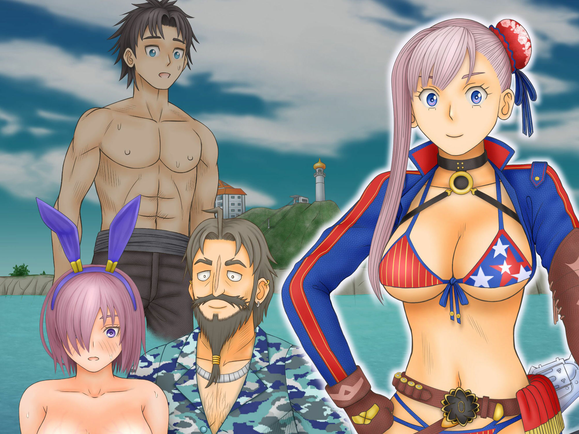 サンプル画像1:天元の花孤島に散る？(団哲夫) [d_277902]