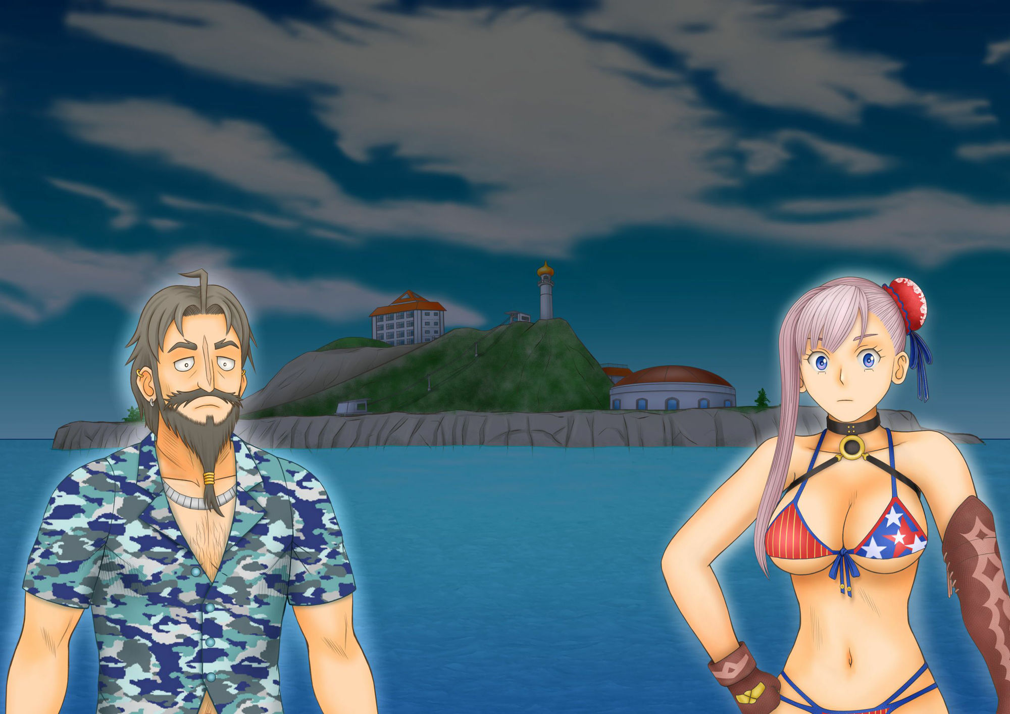 サンプル画像2:天元の花孤島に散る？(団哲夫) [d_277902]