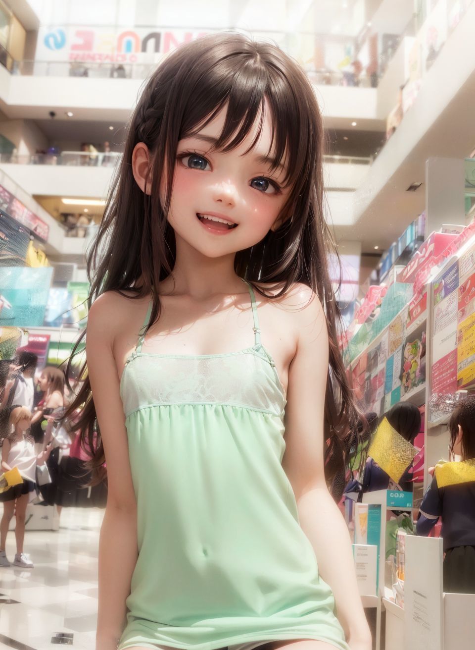 サンプル画像2:【過激！ショッピングモールのメス〇キ】(びっぷるーむ) [d_278162]