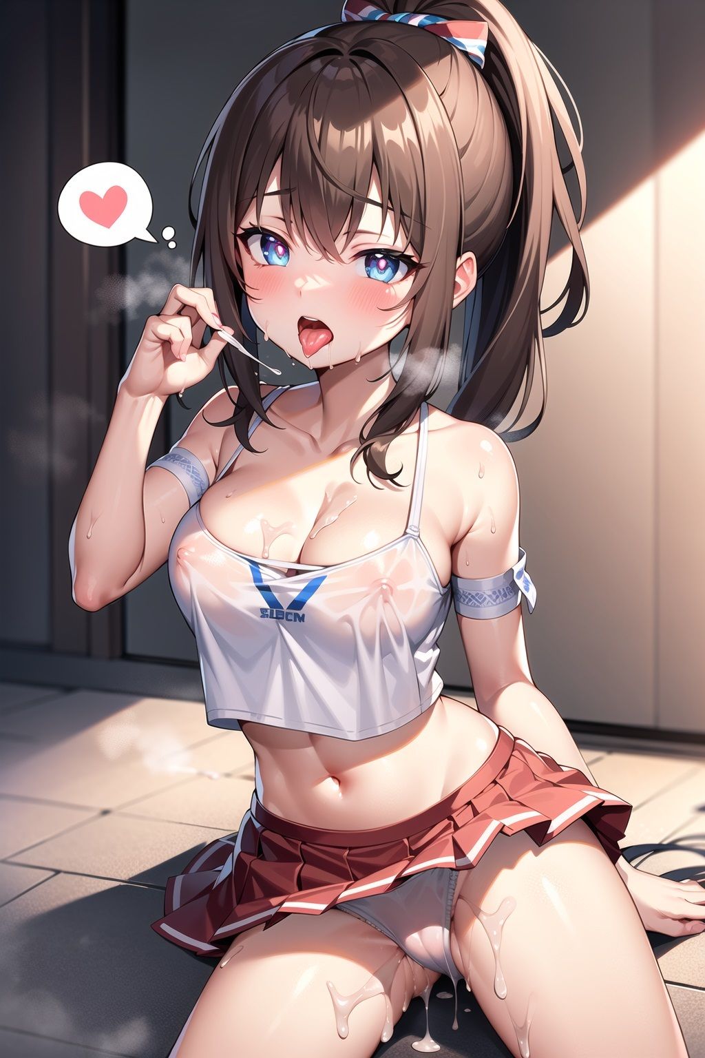 サンプル画像2:媚薬を飲んじゃったチアリーダー達(misaki.AIart) [d_278317]