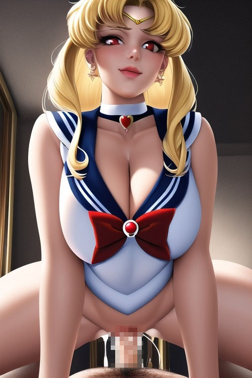 サンプル画像2:セーラー月(ぬきぬきイラスト) [d_278327]