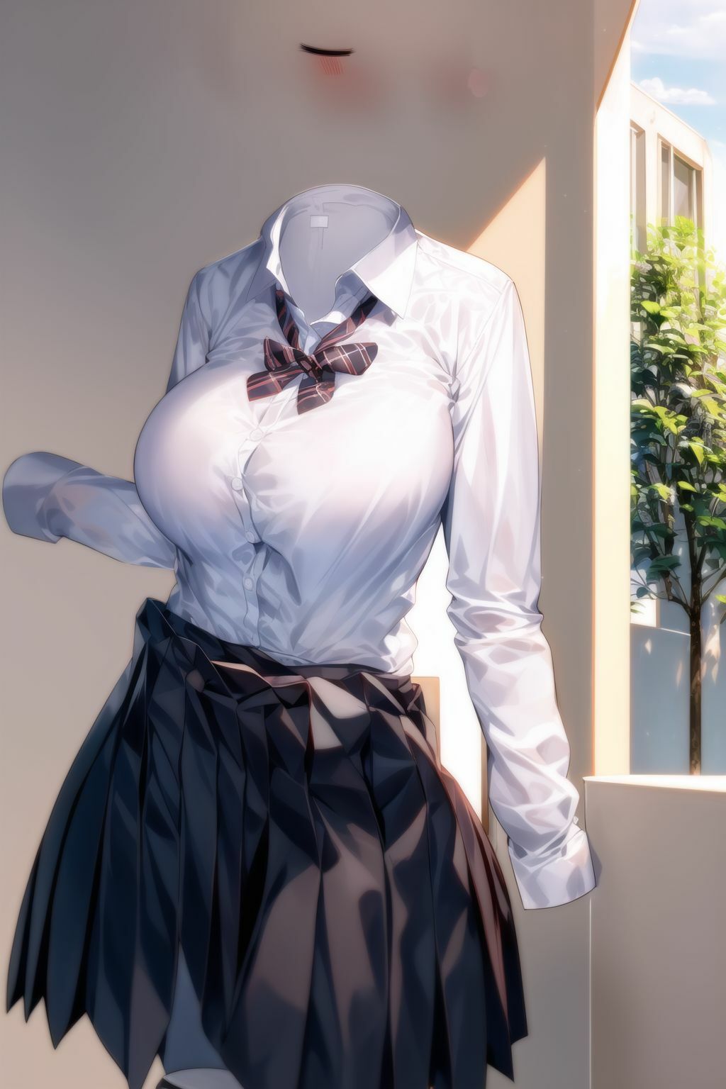 サンプル画像3:透明少女ー学校制服編ー(AI大全本舗 学園長初の裏物写真集をご覧あれ) [d_278378]