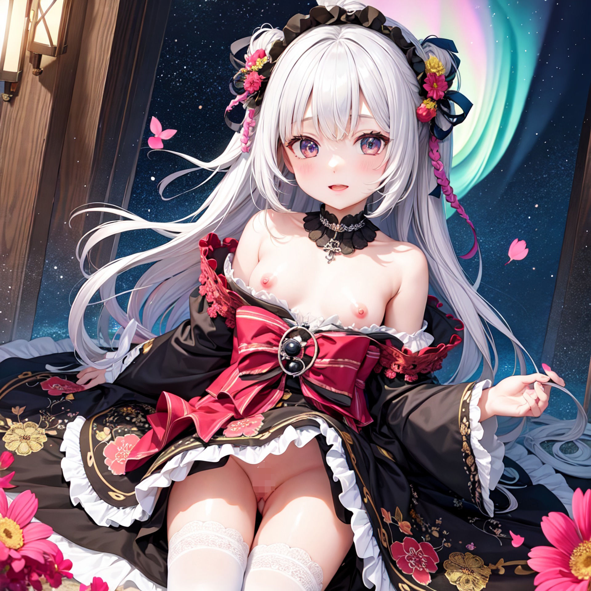 【AI作品】和風ゴスロリっ娘