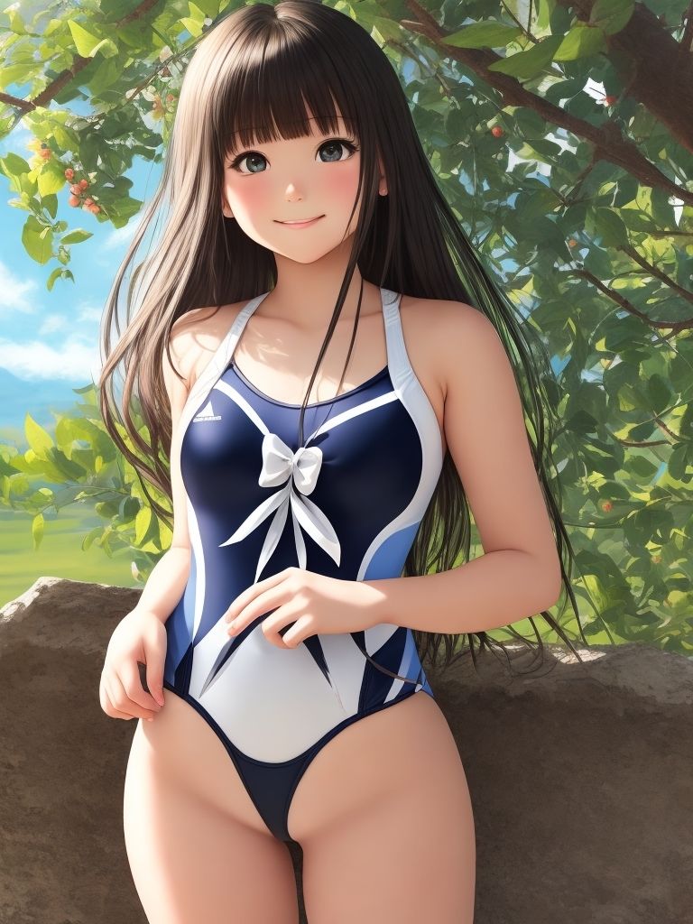 サンプル画像3:AI水着少女イラスト集(ロートカイザー) [d_278559]