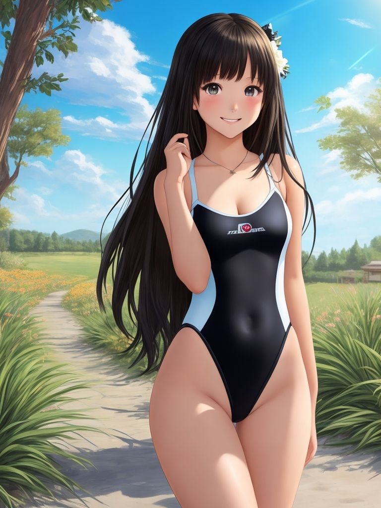 サンプル画像5:AI水着少女イラスト集(ロートカイザー) [d_278559]