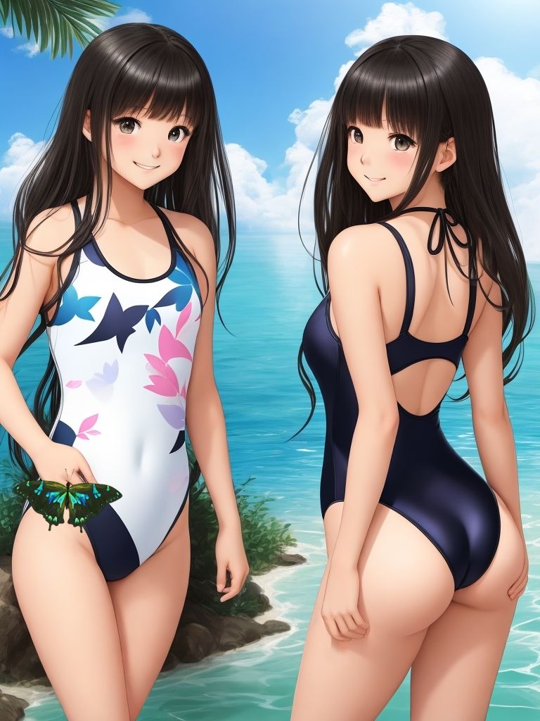 AI水着少女イラスト集