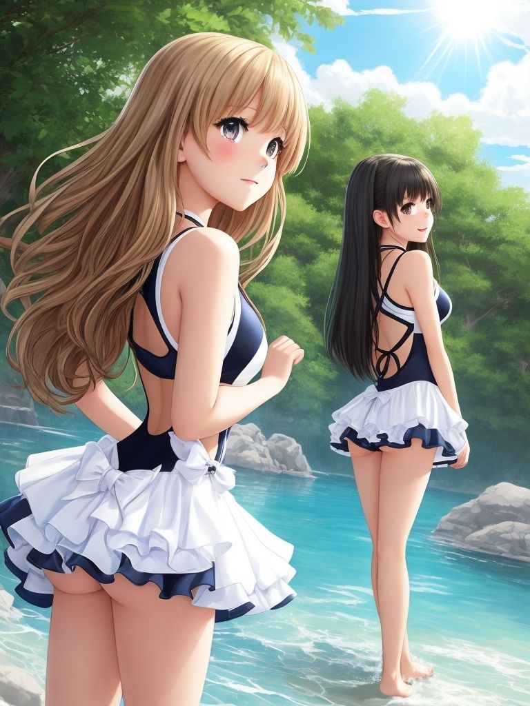 AI水着少女イラスト集