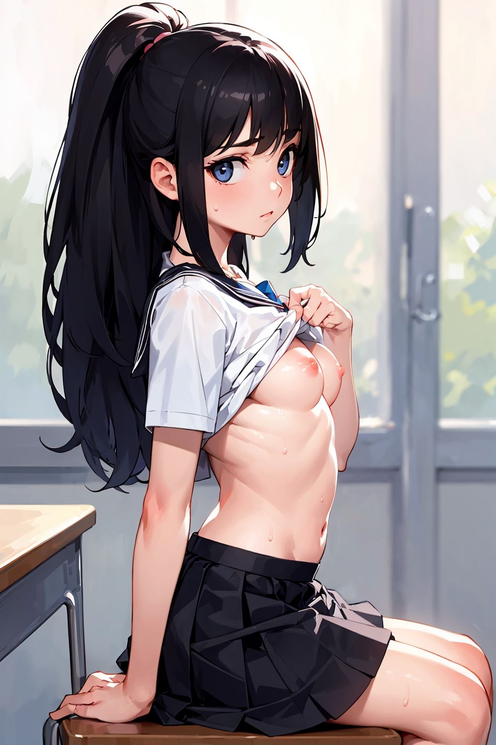 サンプル画像2:かわいい制服〇〇の1日400＋(えーあいきゅーたー) [d_278701]