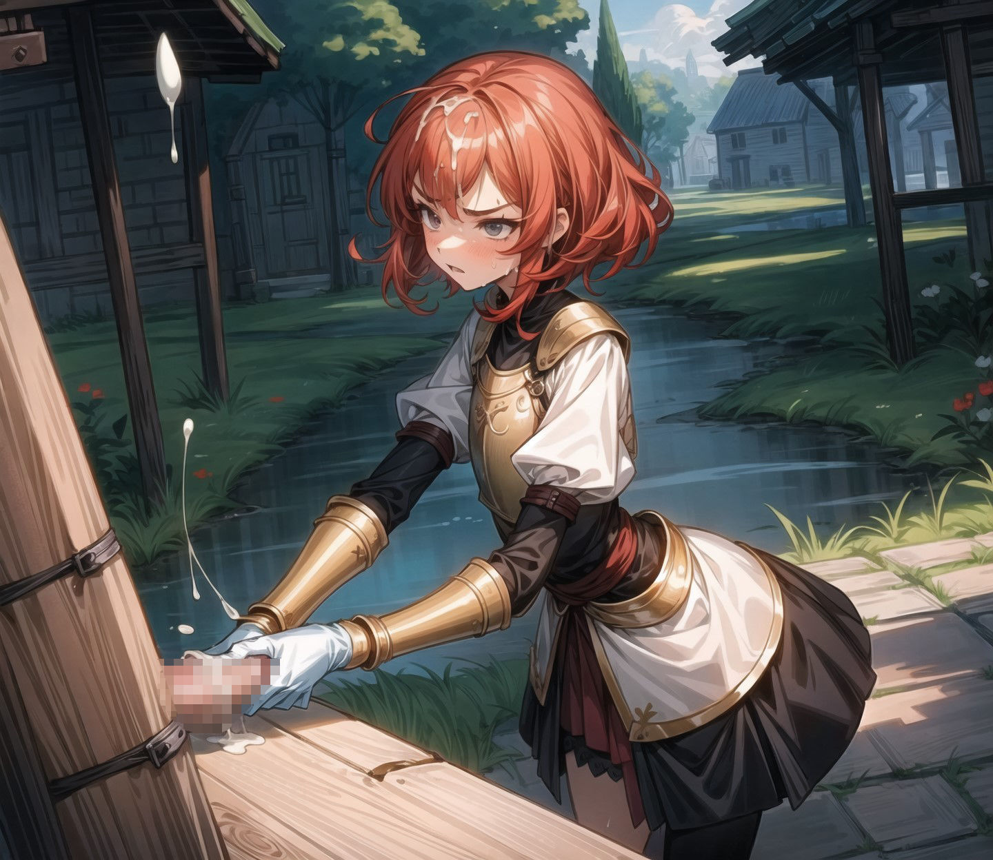 サンプル画像2:【超高画質 350枚以上！】射精させるたびに強くなる女騎士(Nature lover) [d_278895]