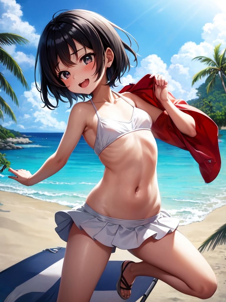 サンプル画像1:水着撮影と騙され犯●れた少女(ぽりっしゅ本舗) [d_279088]