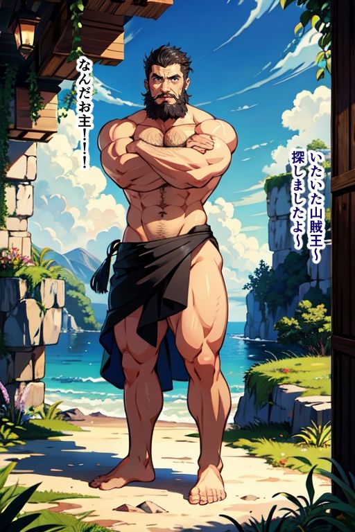 サンプル画像1:山賊の頭が女体化させられ受付嬢に、さらに娼婦にさせられる(TSF作品_yny) [d_279178]