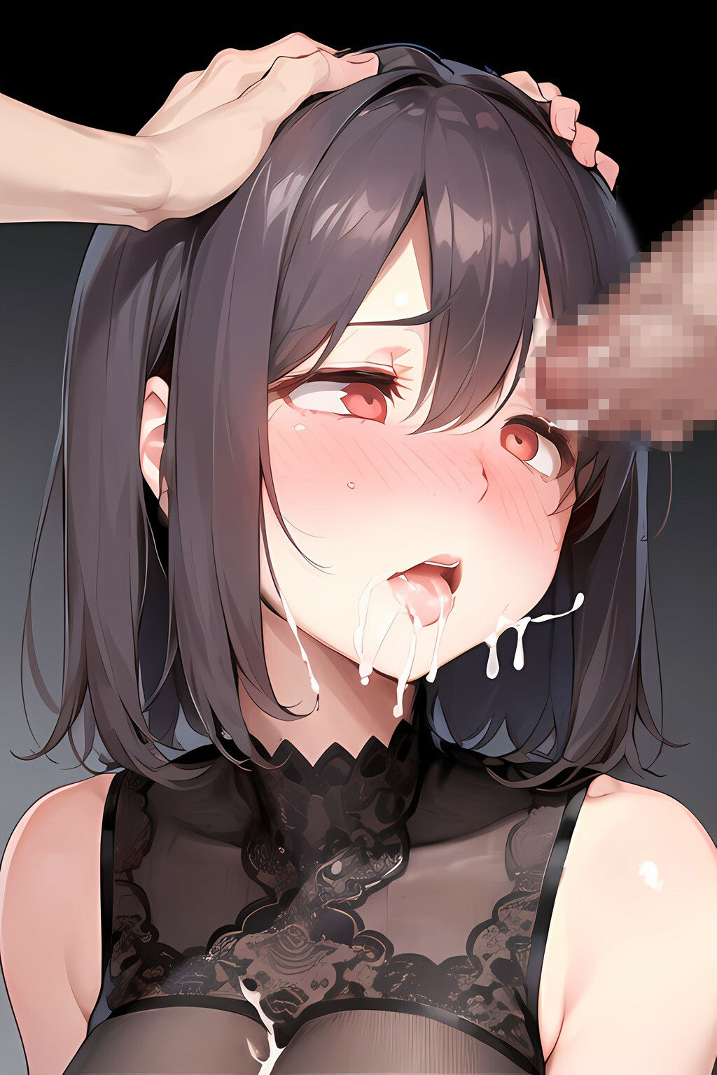 サンプル画像4:おしゃぶりフェチ 横アングル赤ら顔編(フェチ工房) [d_279243]