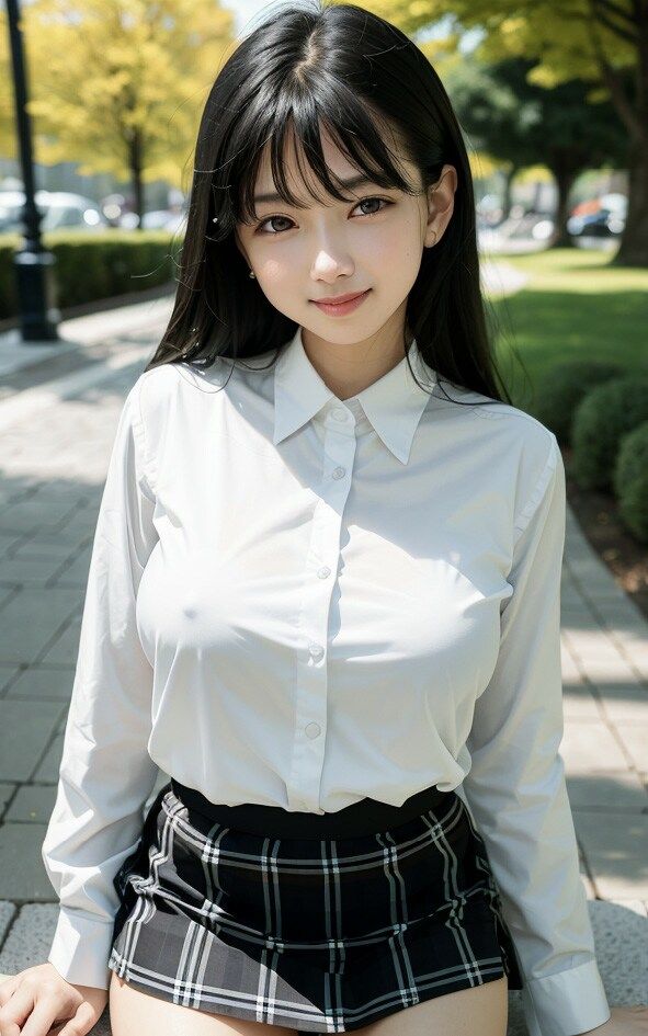 サンプル画像1:外で脱がされちゃう美女たちのヌード写真集【AI妄想グラビア写真集】(おなにマン) [d_279254]