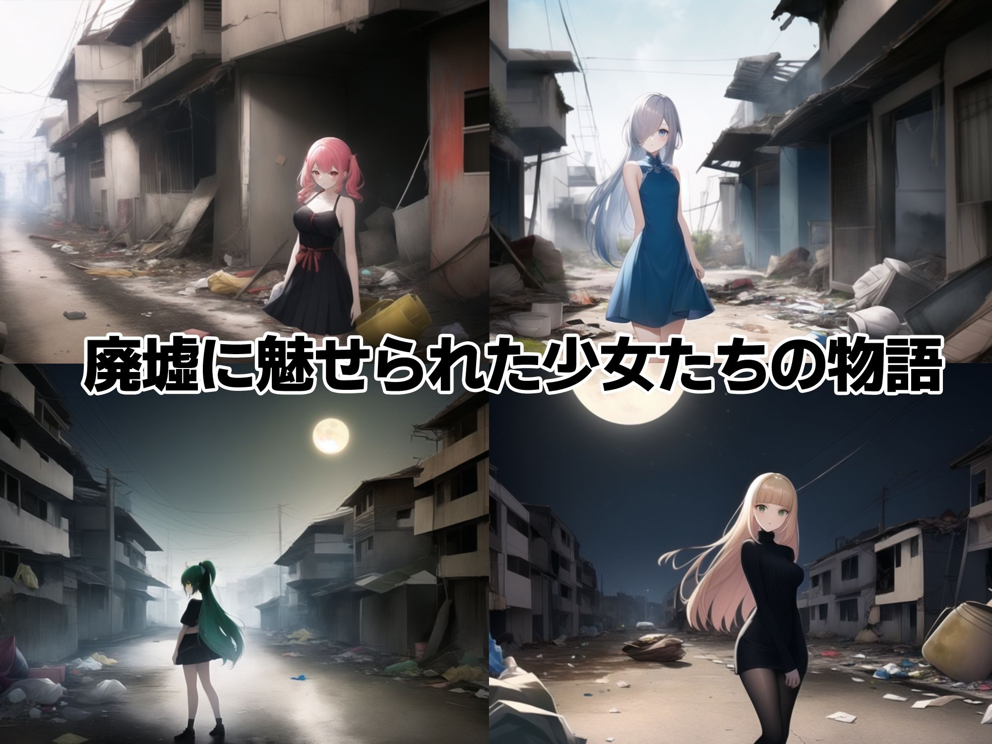 サンプル画像1:廃墟に汚される少女(ORBITAL) [d_279573]